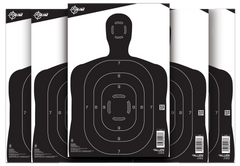 EZ-Aim 15447 Silhouette Paper Hanging Target 12" x 18" Black/White 25 Pack