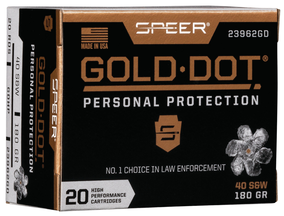 Speer Ammo Gold Dot Personal Protection 40 S&W 180gr Hollow Point - Box or Case