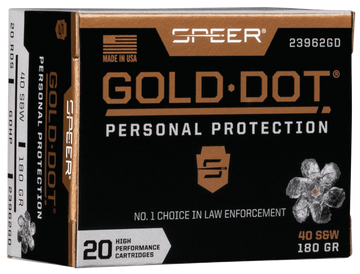 Speer Ammo Gold Dot Personal Protection 40 S&W 180gr Hollow Point - Box or Case