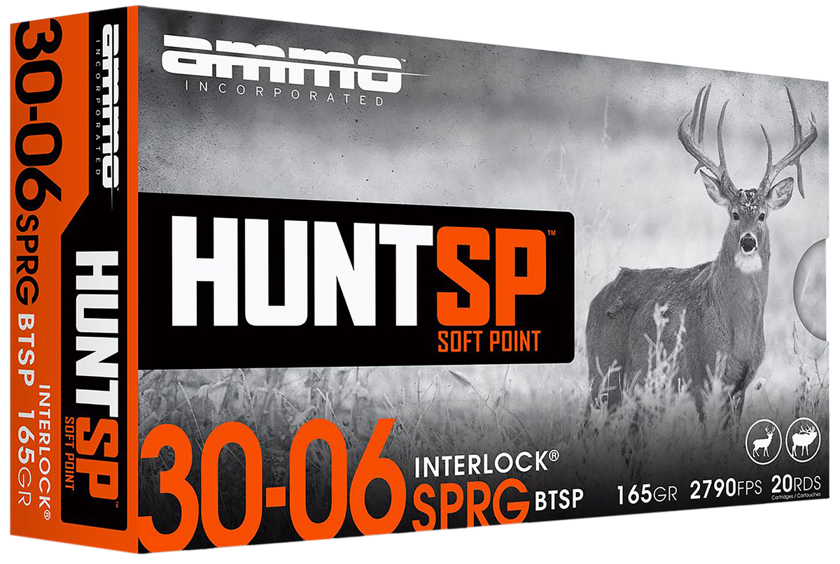 Ammo Inc Hunt 30-06 Springfield 165gr Soft Point - Box or Case