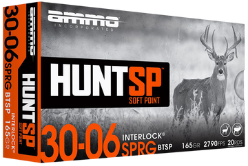 Ammo Inc Hunt 30-06 Springfield 165gr Soft Point - Box or Case