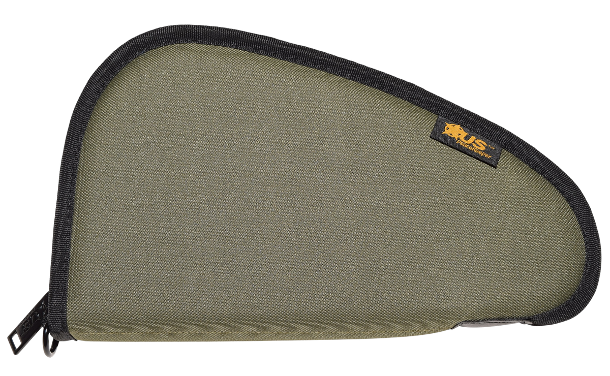 US PeaceKeeper P21713 Pistol Case 13"x7" OD Green 600D Polyester - Lockable