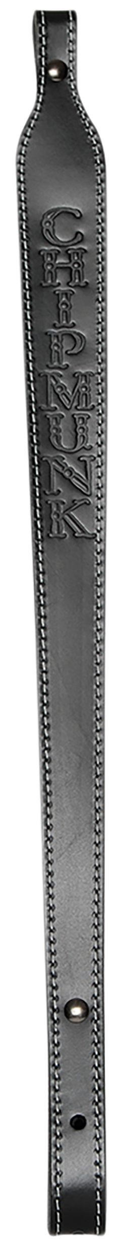 Chipmunk 80020 Black Leather Adjustable Rifle Sling