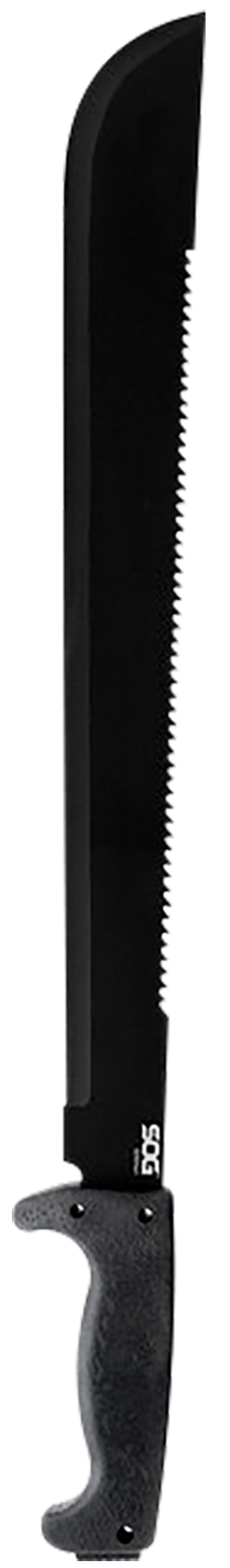 S.O.G SOGfari 18" Machete 3Cr13MoV Black Powder Coated Kraton Handle w/ Sheath