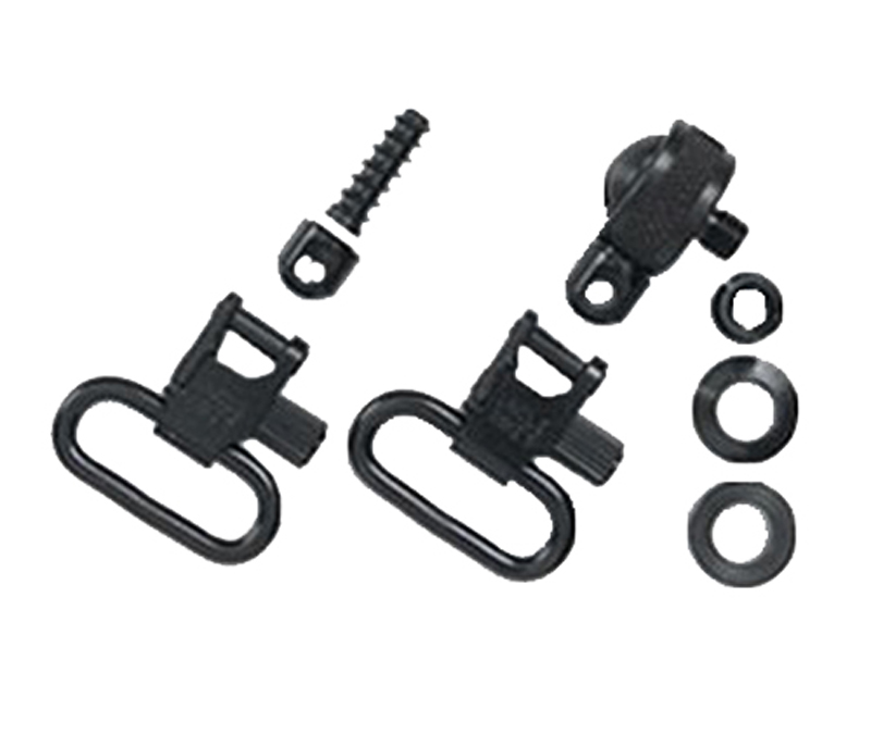 Uncle Mike's 15612 Magnum Sling Swivel Set Quick Detach 1" Blued Steel for Most Pump & Auto Shotguns