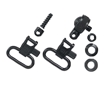 Uncle Mike's 15612 Magnum Sling Swivel Set Quick Detach 1" Blued Steel for Most Pump & Auto Shotguns