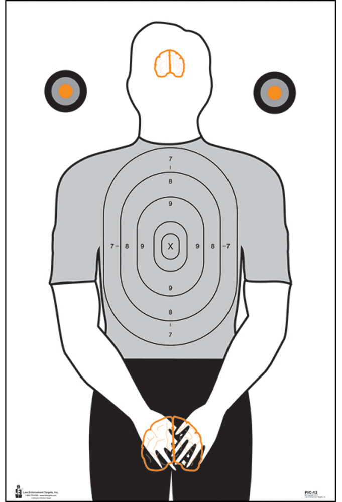 Action Target PIC-12 Politically Incorrect Silhouette Paper Hanging Target 23" x 35" 100 Per Box