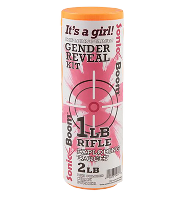 Sonic Boom/Jerent SBTGRGIRL Exploding Gender Reveal Target Kit 1 lb - Girl