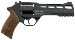 Chiappa Firearms Rhino 60DS 9mm Luger 6" 6-Shot DA/SA Revolver - Black Anodized / Walnut Grips