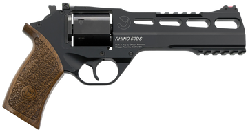 Chiappa Firearms Rhino 60DS 9mm Luger 6" 6-Shot DA/SA Revolver - Black Anodized / Walnut Grips
