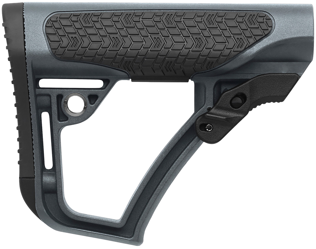 Daniel Defense OEM AR-15 Collapsible Buttstock 6-Position Glass Reinforced Polymer - Tornado Gray