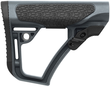 Daniel Defense OEM AR-15 Collapsible Buttstock 6-Position Glass Reinforced Polymer - Tornado Gray