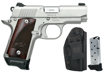 Kimber Micro 9 Stainless Rosewood 9mm Luger 3.15" 7+1 Semi-Auto Pistol - RTC Bundle