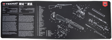 TekMat TEKR44M14 M14/M1A Cleaning Mat 15"x44" Rubber - Parts Diagram
