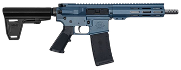 Great Lakes Firearms GL15 223 Wylde 7.50" 30+1 Semi-Auto AR-15 Pistol - Blue Titanium Cerakote / Black Nitride, with Brace