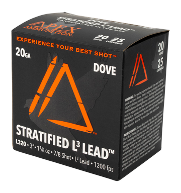 Apex Ammunition ED203-78 20 Gauge 3" 1-1/8 oz #7/#8 Shot - Box or Case