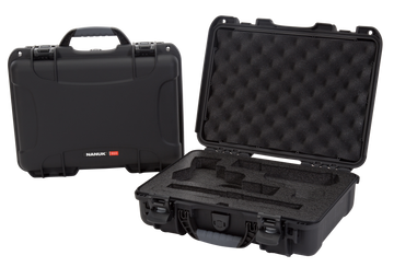 Nanuk 910 Classic 2 Up Pistol Case Black Polymer