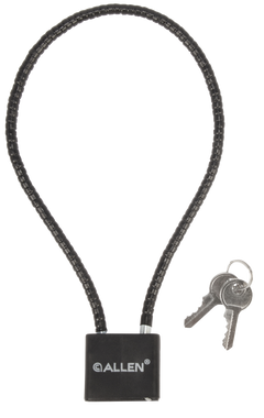 Allen 15414 Cable Gun Lock 15" Black Stainless Steel - Handgun/Rifle/Shotgun