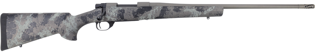 Howa M1500 Fence Line 6.5 Creedmoor 4+1 22" Bolt-Action Rifle - Tungsten Cerakote Gray Light Camo