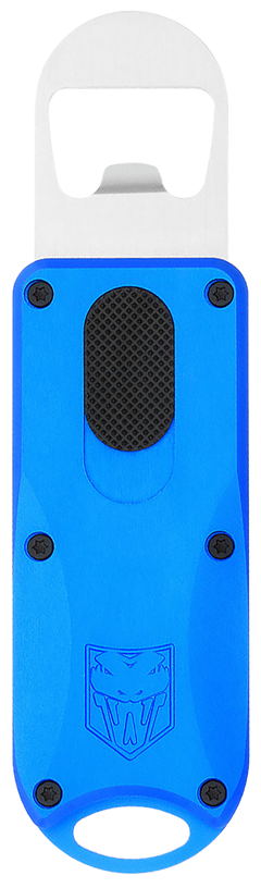 CobraTec Knives OTF Bottle Opener Blue Aluminum/Stainless Steel