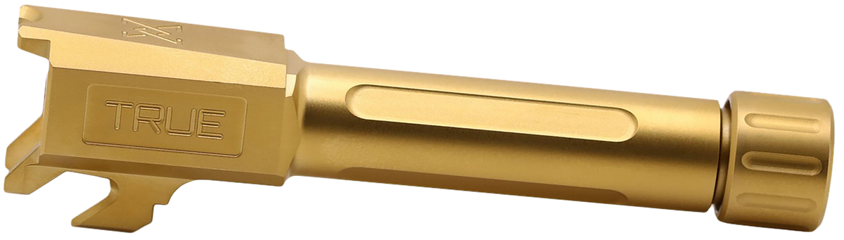 True Precision Springfield Hellcat 9mm Luger 3.10" Threaded Drop-In Barrel - Gold TiN