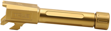 True Precision Springfield Hellcat 9mm Luger 3.10" Threaded Drop-In Barrel - Gold TiN