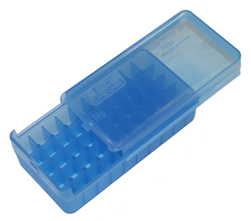 MTM Case-Gard P50SS4524 Side-Slide Ammo Box .45 ACP Multi-Caliber 50rd Clear Blue