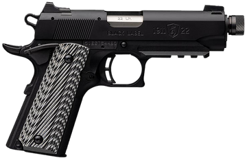 Browning 1911-22 Black Label Compact SR 22 LR 4.25" 10+1 SAO Pistol - Threaded Barrel