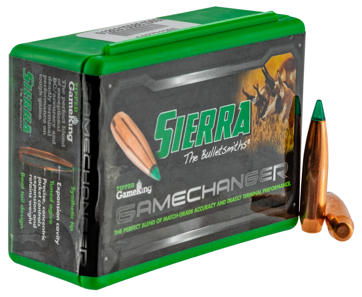 Sierra Tipped GameKing 6.5 Creedmoor 130gr HPBT Reloading Bullets - 50/Box
