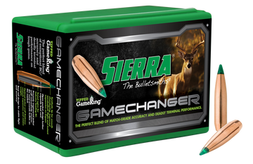 Sierra Tipped GameKing 6mm (.243) 100gr Polymer Tip Boat Tail Reloading Bullets - 100/Box