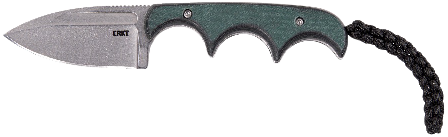 Columbia River 2396 Minimalist 2.15" Spear Point Plain Stonewashed 8Cr13MoV SS Green Resin Infused Fiber Handle Fixed