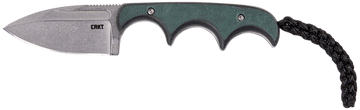 Columbia River 2396 Minimalist 2.15" Spear Point Plain Stonewashed 8Cr13MoV SS Green Resin Infused Fiber Handle Fixed