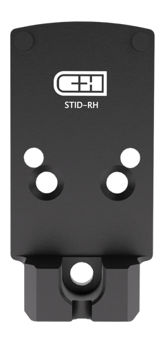 C&H Precision STID-RH Staccato Duo Low Witness Optic Adapter Plate - Trijicon RMR / Holosun Footprint