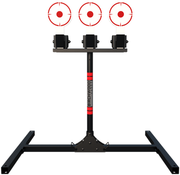 Birchwood Casey 3TPR 3-Plate Plate Rack 6" AR500 Steel Standing Auto-Reset Target