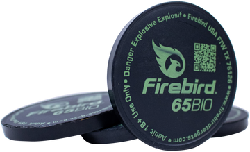 Firebird USA 65BIO 65mm Reactive Detonating Target - White Smoke - 10 Pack