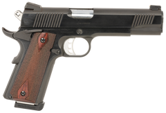 Tyler Gun Works Custom 1911 Government 45 ACP 5" 7+1 Semi-Auto Pistol - Blued Slide / Walnut Grip