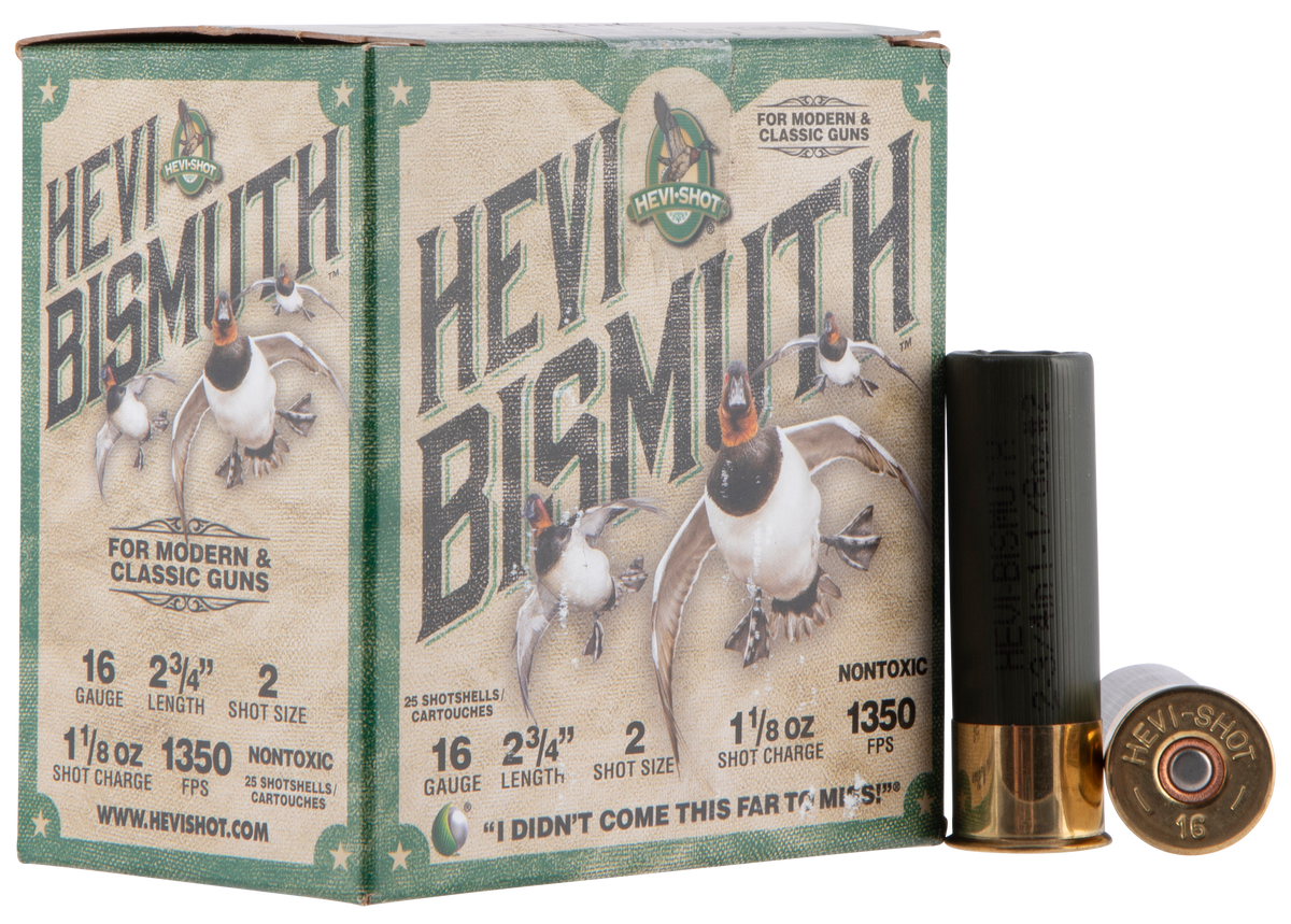 Hevishot HEVI-Bismuth 16 Gauge 2.75" 1-1/8 oz #2 Shot 1350 fps - Box or Case