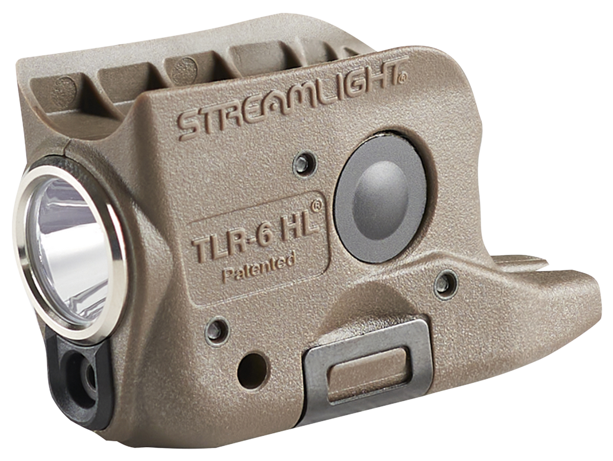 Streamlight TLR-6 HL 300 Lumens White LED/Red Laser Pistol Light - Flat Dark Earth - Glock 42/43/43X/48