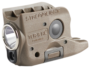 Streamlight TLR-6 HL 300 Lumens White LED/Red Laser Pistol Light - Flat Dark Earth - Glock 42/43/43X/48