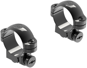 Leupold 49950 Ringmounts 30mm Low Gloss Black - Ruger No. 1 & 77/22