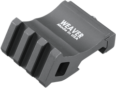 Weaver Mounts 99671 Offset Rail Adapter 0 MOA Black Anodized Aluminum Picatinny Mount