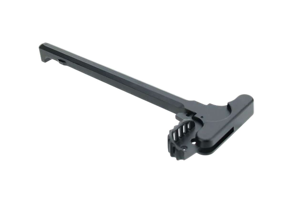 TacFire MAR092S3 AR-15 Charging Handle Black Aluminum Ambidextrous - Serrated Tactical Latch