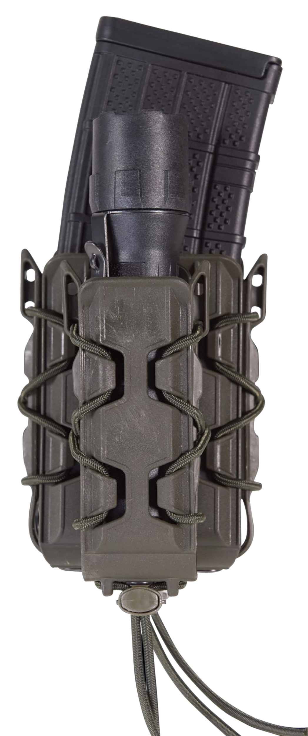 High Speed Gear 16DD01OD Double Decker TACO V2 Polymer OD Green Belt Clip 2"