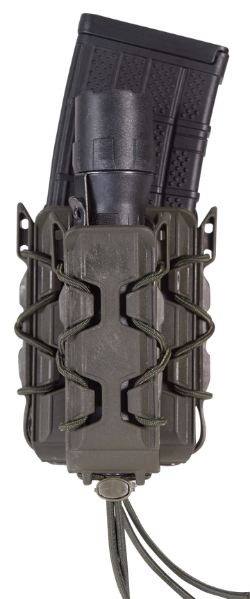 High Speed Gear 16DD01OD Double Decker TACO V2 Polymer OD Green Belt Clip 2"