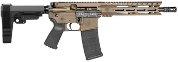 Diamondback DB15 5.56 NATO 10" 30+1 Semi-Auto AR Pistol - FDE Cerakote SBA3 Brace