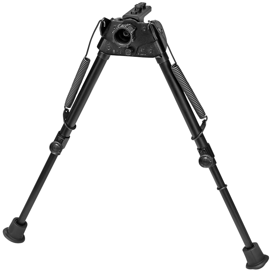 Harris S-L2M-LOK Swivel Bipod M-LOK 9-13" Self-Leveling Legs Rubber Feet - Black Steel/Aluminum