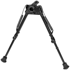 Harris S-L2M-LOK Swivel Bipod M-LOK 9-13" Self-Leveling Legs Rubber Feet - Black Steel/Aluminum