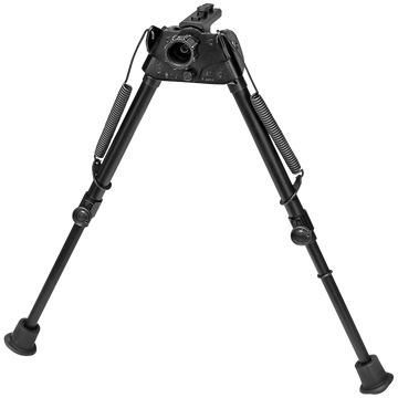 Harris S-L2M-LOK Swivel Bipod M-LOK 9-13" Self-Leveling Legs Rubber Feet - Black Steel/Aluminum