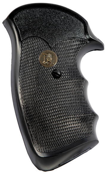 Pachmayr Gripper Pistol Grip Checkered Black Rubber w/Finger Grooves for Ruger Security-Six