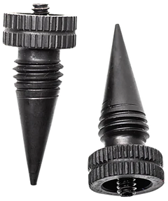 Accu-Tac LR-10 Spike Set Black Oxide Aluminum Bipod Feet